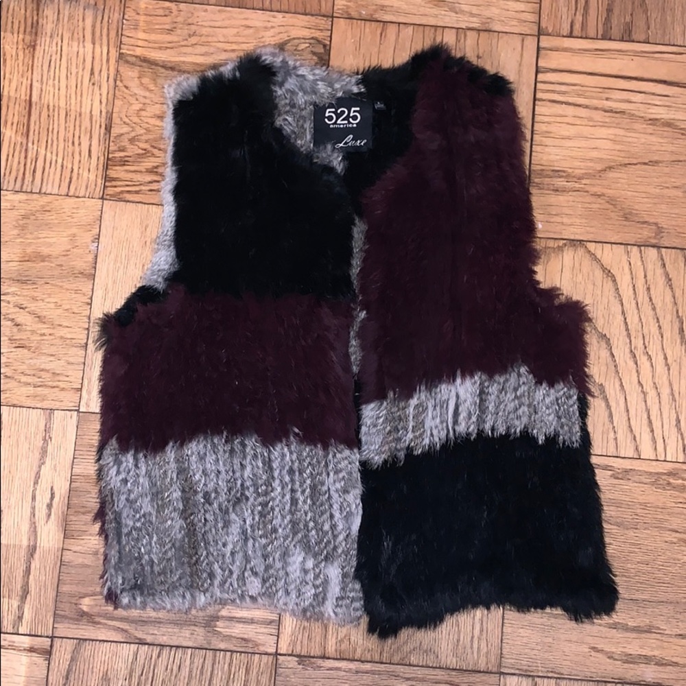 Real fur vest